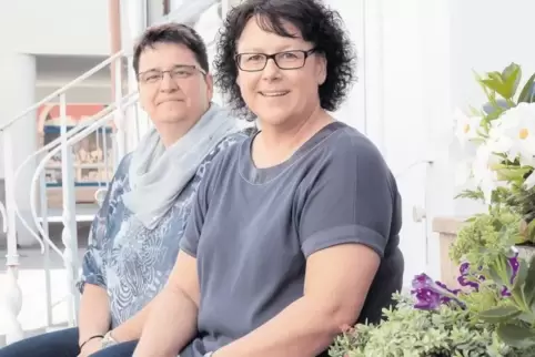 Sie sehen die Fusion als Chance: Martina Hauenstein (vorne) und Kerstin Gauck.