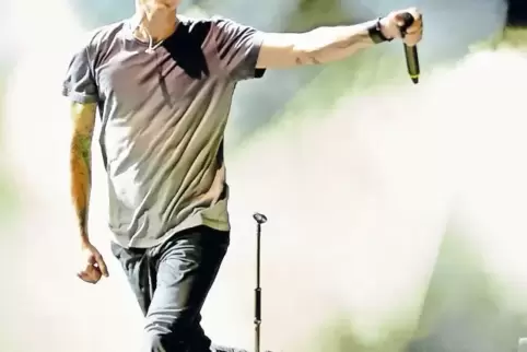 Gerade live – hier 2014 bei „Rock am Ring“ – begeisterte Chester Bennington. Der Linkin-Park-Musiker sang vor allem jungen Fans 