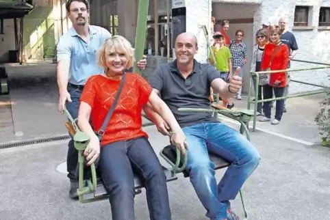 Als im Jahr 2013 die Stammzellenempfängerin Amanda in die Südpfalz kam, startete sie mit Spender Bernd Lang zu einer Fahrt mit d