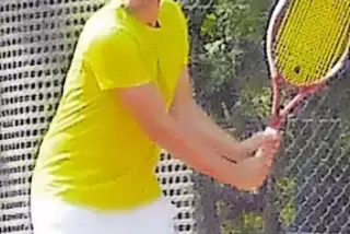 Sicherte dem Veranstalter den Titel in der LK 10-18: Yannick Gödtel vom TC Caesarpark.