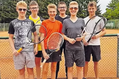 Gruppensieger (von links): Philipp Faß, Marcel Klein, Maurice Schorr, Maximilian Frey, Johannes Faß, Johannes Speeter. Lasse Kle