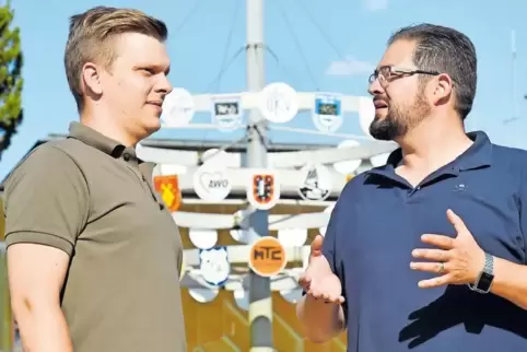 Sind sehr unterschiedlich, ziehen aber an der Spitze des Ortskartells an einem Strang (von links): Tobias Stichter und Florian L