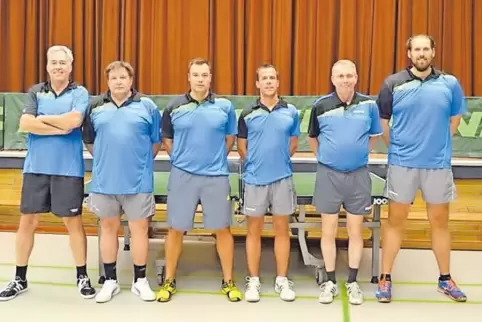 Das Meisterteam (von links): Bernd Reinmuth, Gottfried Spieß, Nils Keil, Dirk Steger, Peter Hötzinger und Thomas Steuer.