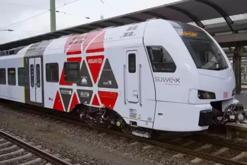Die Süwex-Züge, die normalerweise von Mainz über Ludwigshafen und Speyer nach Karlsruhe fahren, fallen bis 10. August zwischen G