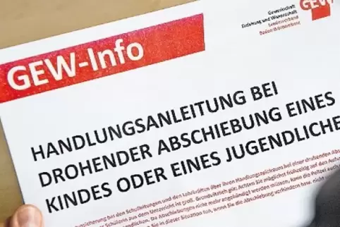 Das baden-württembergische Innenministerium sieht in der Broschüre einen Aufruf zum Rechtsbruch.