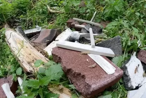 Immer wieder ein Ärgernis: Bauschutt-Entsorgung in der Flur - hier ein Fall aus dem Pirmasenser Stadtteil Gersbach. Foto: Buchho