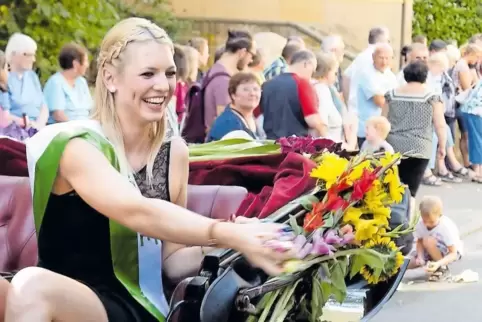 Ein Jahr geht so schnell vorbei: Milena Keiper – hier beim Messeumzug 2016 – möchte ihre Zeit als Kuseline nicht missen.