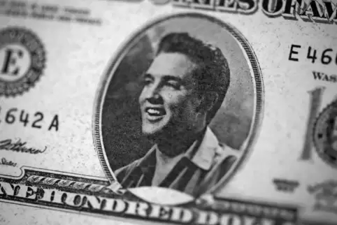 Stehen bei echten Elvis-Fans hoch im Kurs – nicht zum Bezahlen, aber zum Sammeln: Geldscheine mit dem King drauf.