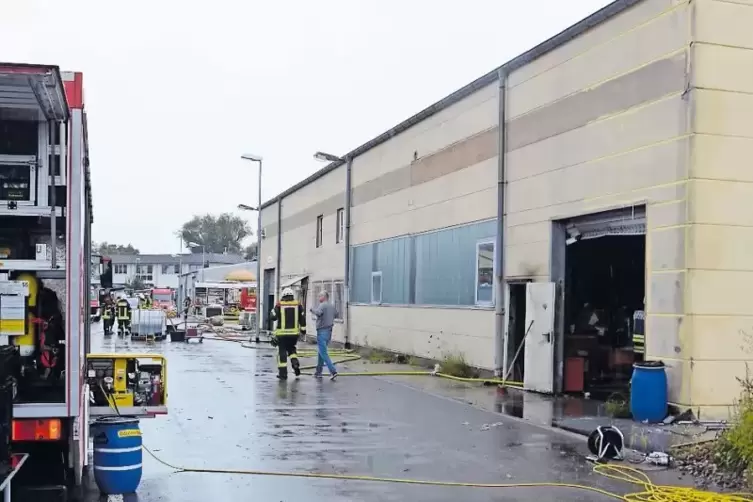 Auch die Halle im Von-Ketteler-Ring wurde besch&auml;digt.