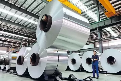 Chinas Ausfuhren in die USA haben sich im Juli verlangsamt, während die Einfuhren anzogen. Unser Bild zeigt eine Lagerhalle für 