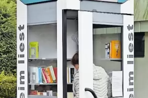 Die Idee zum Bücherschrank kam von den Dorfbewohnern.