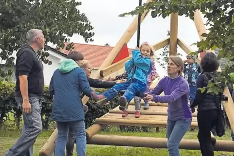 Die neue Seilrutsche kam bei der Zielgruppe besonders gut an.