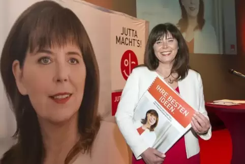 SPD-Kandidatin Jutta Steinruck im Juni bei der Vorstellung ihres Arbeitsprogramms.  Foto: Kunz 