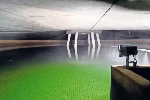 Wasser für 70 000 Menschen: Für die Versorgung unterhalten die Stadtwerke Frankenthal unter anderem diesen Speicher.