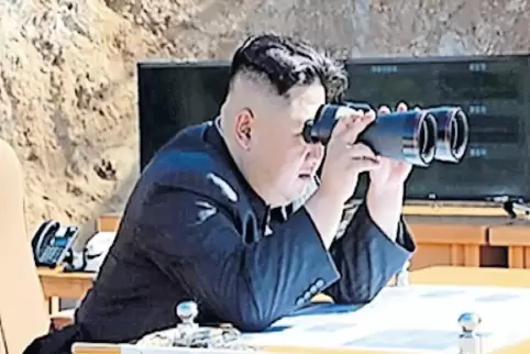 Hatte gedroht, Raketen in Richtung Guam abzuschießen: Diktator Kim Jong Un.