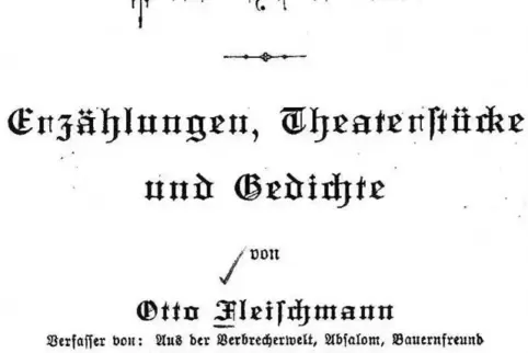 Mit seinen Dichtungen wollte Fleischmann den Lesern „Ernst und Scherz, Prosa und Poesie, Schwärmerei und Satire, Politisches und
