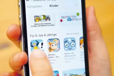 Spiele-Apps sind bei Kindern die Favoriten.