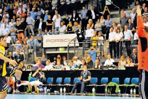 Patrick Groetzki verwandelte im Supercup-Spiel gegen den THW Kiel den letzten Siebenmeter.