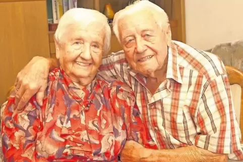 Heute 65 Jahre verheiratet: Erna und Heinz Hädeke.