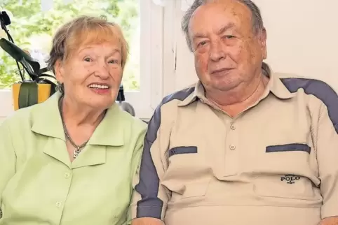 Feiern heute im Kreis der Familie: Gertrud und Franz Hering.