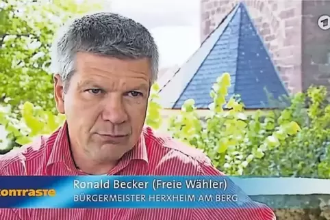 Gibt als Bürgermeister gerade kein gutes Bild ab: Ronald Becker, Ortschef in Herxheim am Berg.