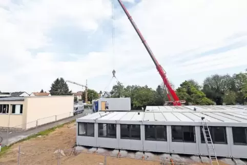 Die Schüler werden noch länger in den Containern unterrichtet.