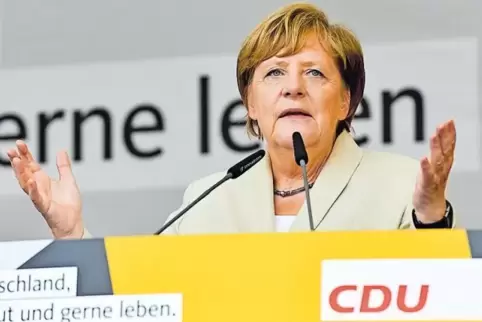 Merkel Ende August in Ludwigshafen.