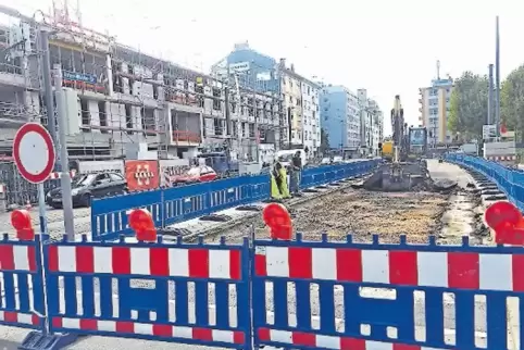 Bleibt bis 8. Oktober Baustelle: ein Teil der Kaiser-Wilhelm-Straße.