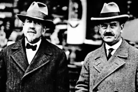 Heinrich (links) und Thomas Mann.