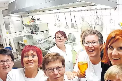 Offensichtlich gab es auch Spaß hinter den Kulissen der Schlemmernacht.