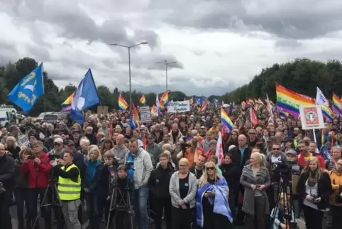 Tausende Menschen haben am Samstag demonstriert. Foto:View 
