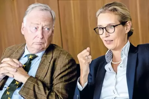 Die AfD-Spitzenkandidaten für die Bundestagswahl: Alice Weidel und Alexander Gauland.