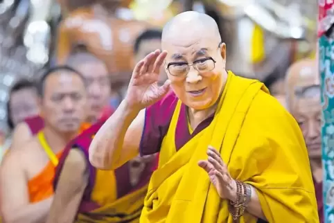 Grüßt ab heute aus Frankfurt: der Dalai Lama.