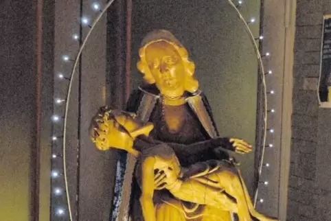 Die Hauensteiner Pieta wird am Sonntag beim Gelöbnisfest in der Prozession mitgetragen.