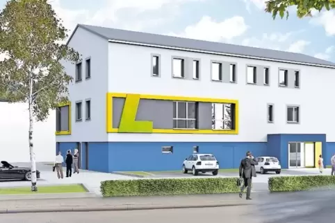 Rund 30 Arbeitsplätze der Stadtwerke und des Einwohnermeldeamts werden im neuen Verwaltungsgebäude untergebracht.