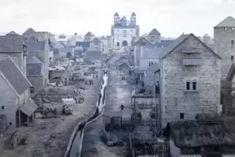 So könnte es zur Zeit von Richard Löwenherz ausgesehen haben: Das Standbild stammt aus einer Filmrekonstruktion des mittelalterl