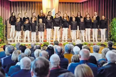 Die Sänger von Juventus Vocalis haben beim Herbstempfang bewiesen, warum sie über die Kreisgrenzen hinaus bekannt und geschätzt 