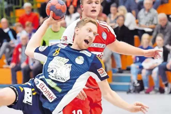 Florian Kern war bester Feldspieler der Haßlocher gegen Oftersheim/Schwetzingen.