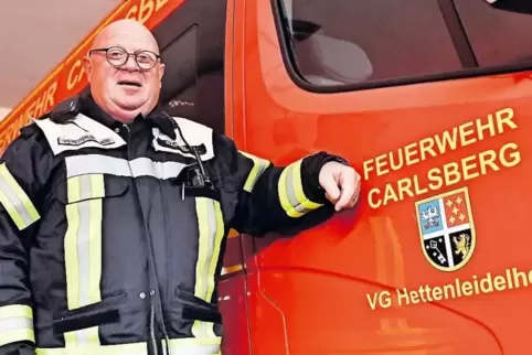 Feuerwehrmann durch und durch: Alfred Raffel ist Wehrführer von Carlsberg und Wehrleiter der Verbandsgemeinde Hettenleidelheim.