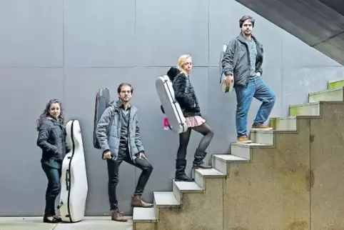 Auf dem Weg nach oben: das Guimarães Streichquartett.