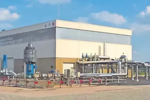 Das Geothermie-Wärmeheizkraftwerk im elsässischen Rittershoffen. So ähnlich könnte das von der Deutschen Erdwärme geplante Geoth