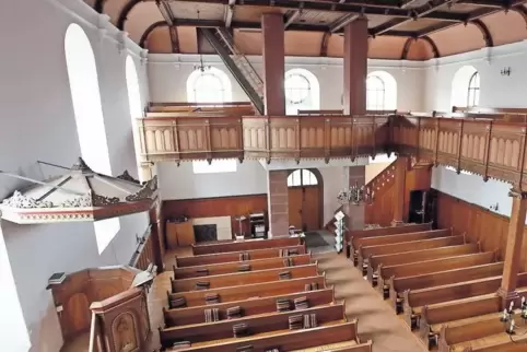 Zum Jubiläum aufpoliert: die protestantische Kirche.