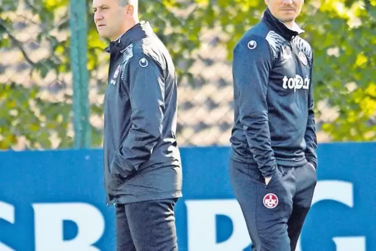 Zwei Trainer, ein Ziel: Manfred Paula (links) und Alexander Bugera – kongeniale Partner beim FCK.
