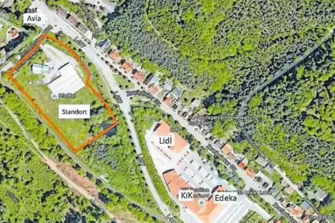 Ein „Sondergebiet Handel“ entsteht entlang der L 497, wenn der Aldi-Markt gebaut wird. Derzeit läuft die Vorplanung.