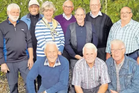 Treffen sich monatlich: Angehörige des Dudenhofener Schülerjahrgangs der Geburtsjahre 1946/47.