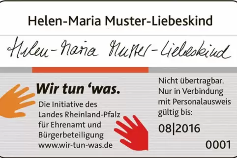Existiert nun auch in Göllheim: Ehrenamtskarte