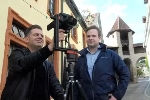 360-Grad-Aufnahmen von Sehenswürdigkeiten: Christian Bolzer macht für einen virtuellen Stadtrundgang in Kirchheimbolanden Bilder