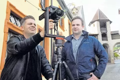 360-Grad-Aufnahmen von Sehenswürdigkeiten: Christian Bolzer macht für einen virtuellen Stadtrundgang in Kirchheimbolanden Bilder