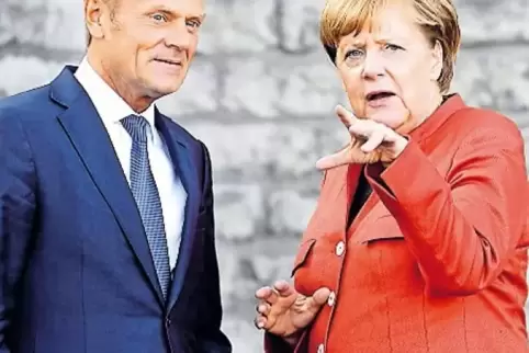 Wie geht es weiter mit der EU? Kanzlerin Merkel und Ratspräsident Tusk.