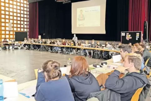 In einem zweitägigen Planspiel bekamen die Schüler am Trifels-Gymnasium Einblicke in die politischen Prozesse der Europäischen U
